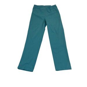 Slim-Sation Women’s Teal Relaxed Leg Pants Tummy Control Panel Sz 4P - New